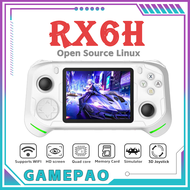 Gaming Console Linux - Açık Kaynaklı RX6H Retro El Tipi