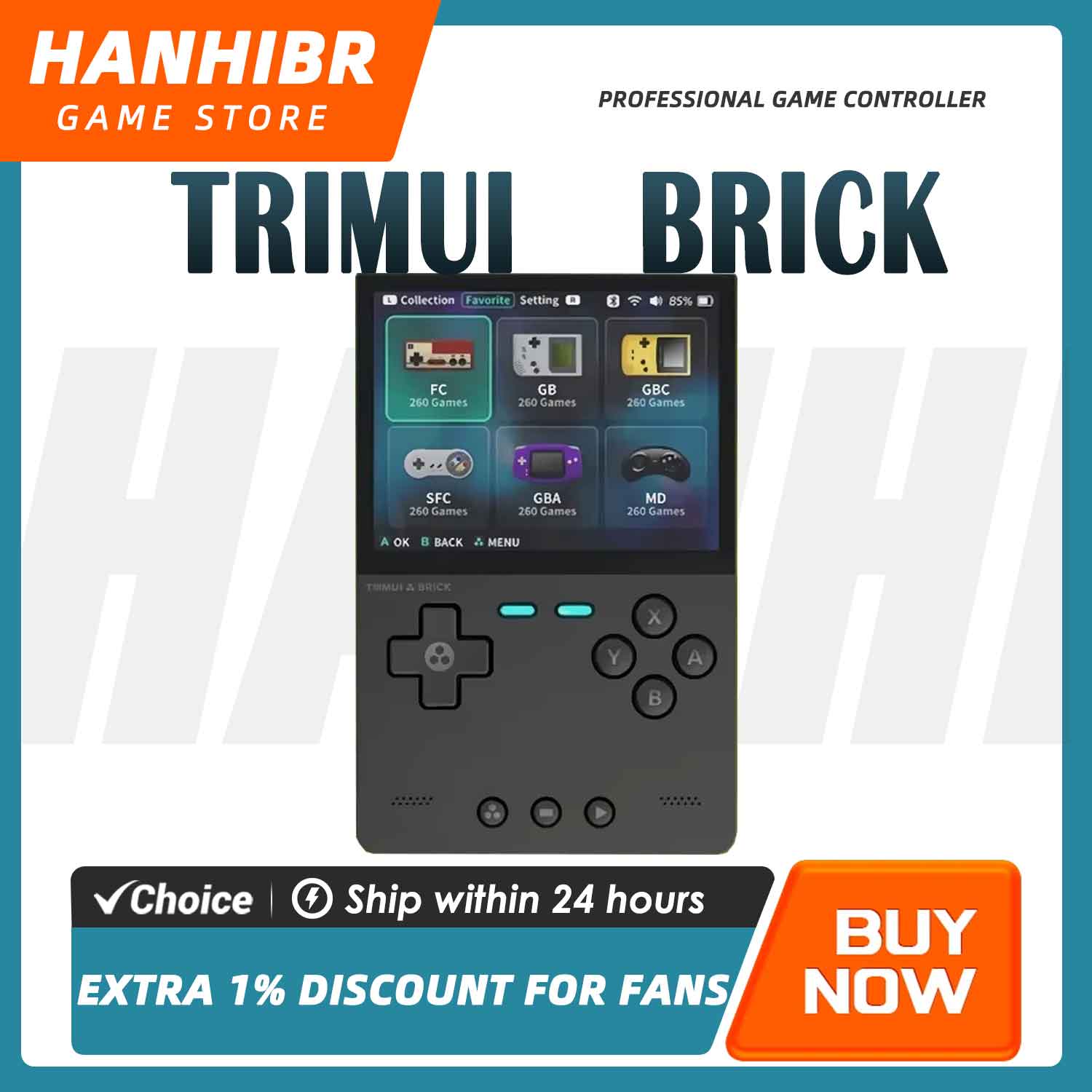 Gaming Console Linux - TRIMUI BRICK CNC Metal Retro El