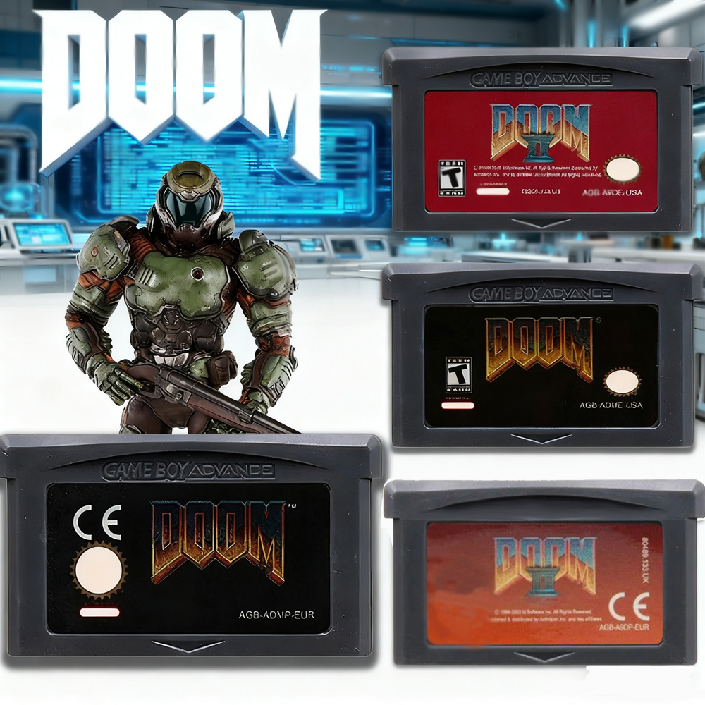 Gaming Console Video - GBA Oyun Kartuşu Doom Serisi Oyun