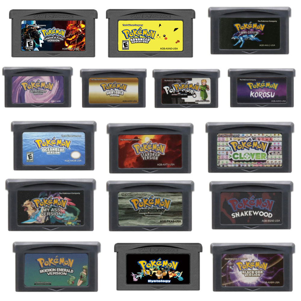 Gaming Console Video - GBA Pokemon Serisi Oyun Kartuşu Silver