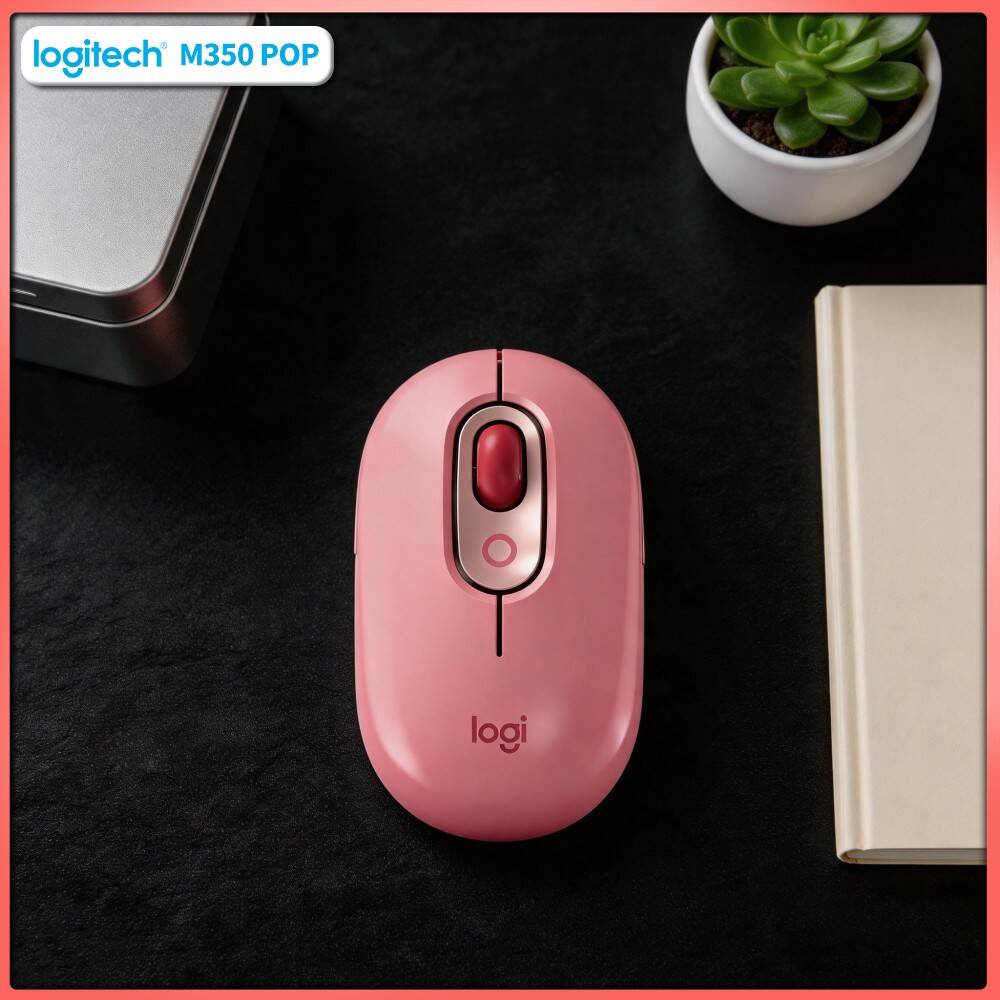 Gaming Console Logitech - Çevre Dostu Logitech POP Mouse Geri