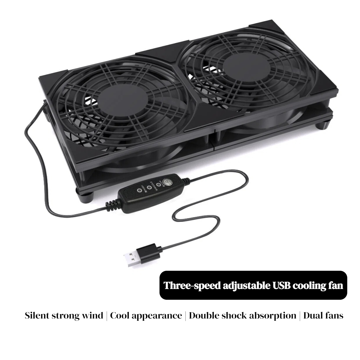 Gaming Console Setup - 3 Hız Kontrollü Çift USB Soğutma