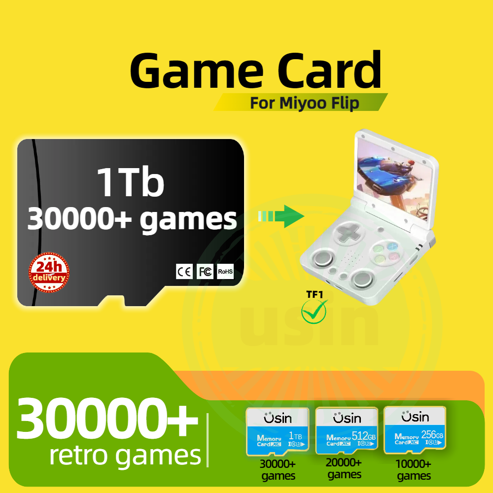 Gaming Console Deals - Oyun Kartı Miyoo Flip 30000+ Retro