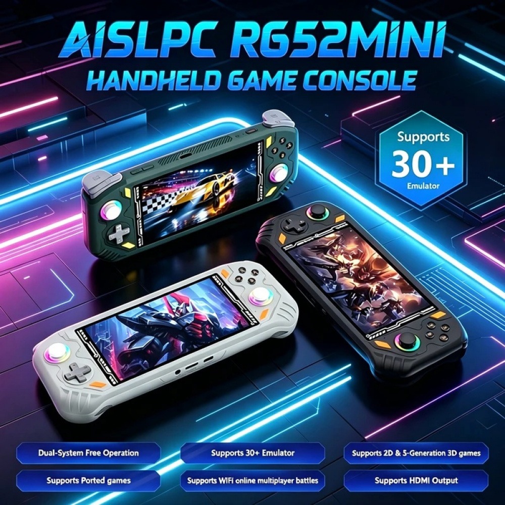 Q21 Gaming Console - RG52 Mini Retro El Oyun Konsolu