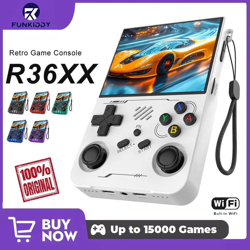 Gaming Console Linux - FUNKIDDY R36XX Oyun Konsolu ARKOS Dahili