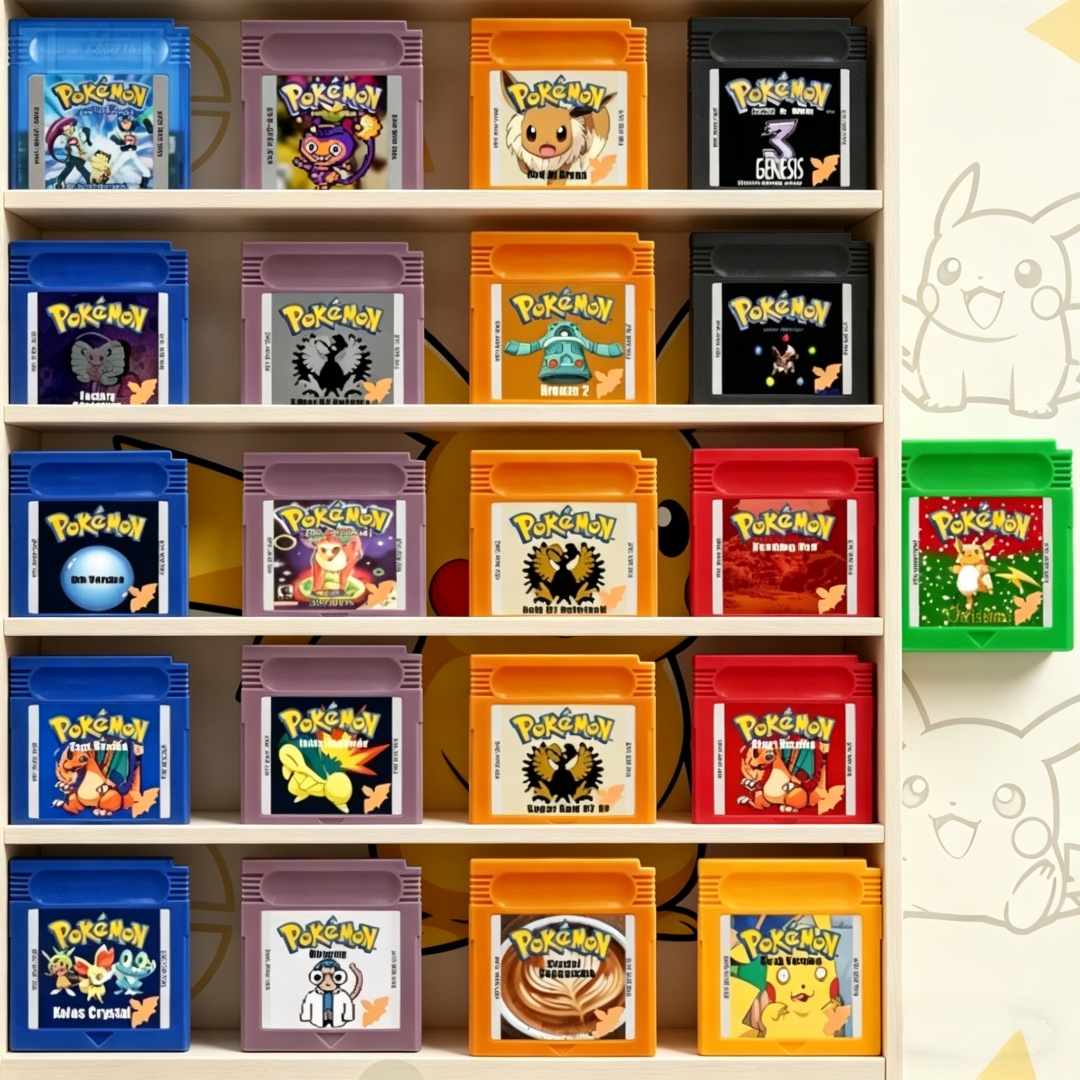 Gaming Console Video - GBC Pokemon Serisi Oyun Kartuşu Siyah