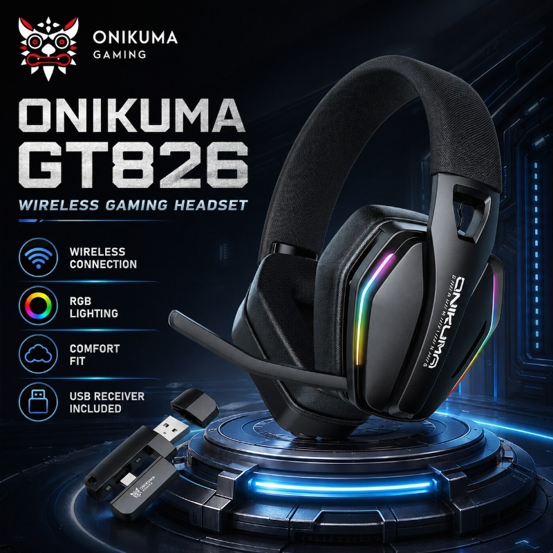 Gaming Console Apple - ONIKUMA GT826 Kablosuz Oyun Kulaklığı Bluetooth