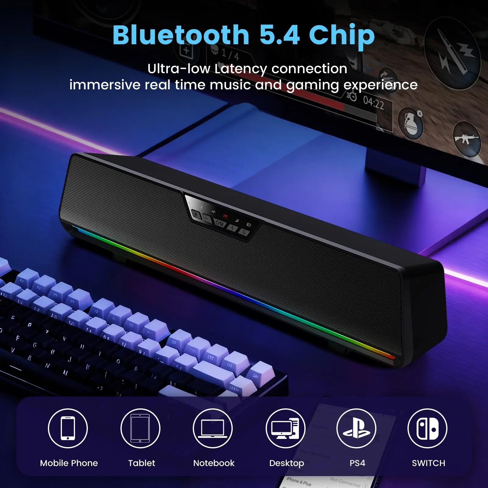 GS6 Pro 7.1 Oyun Hoparlör Çubu - Gaming Console Apple incelemesi ve fiyatı