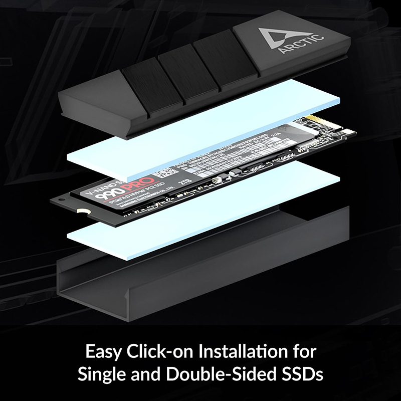 M.2 2280 SSD için ARCTIC M2 Pr - Gaming Console Setup incelemesi ve fiyatı