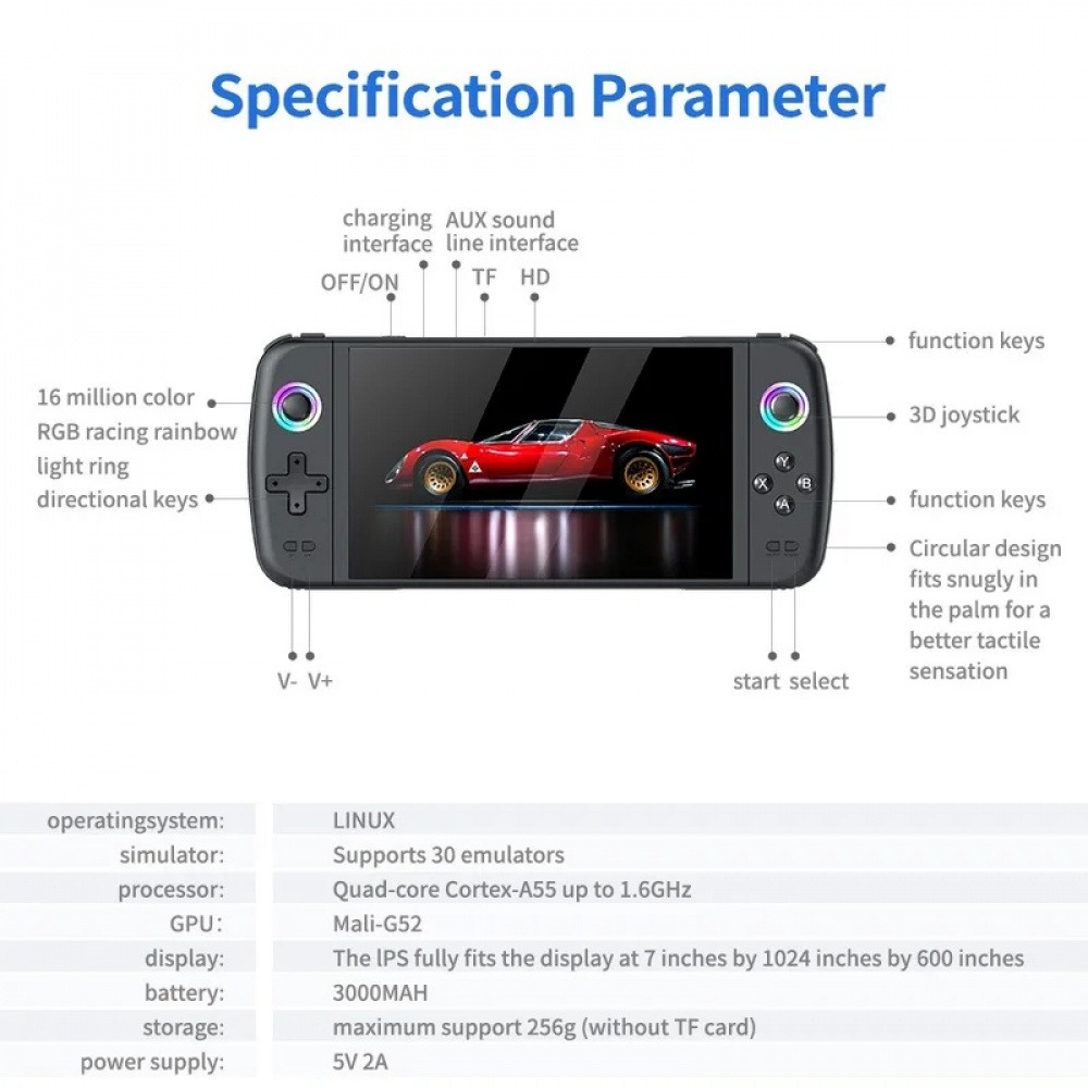 M27 7 İnç IPS Ekran El Oyun Ko - Q21 Gaming Console incelemesi ve fiyatı